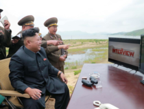 Kim Jong Un enjoying the new movie