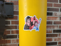 King of the Hill sticker found at my local Wendys today Made me laugh Anyone know what showcharacters Hank ampBobby are dressed as in this one