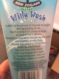 Kiwi willy wash