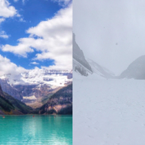 Lake Louise in Alberta Canada Not quite as beautiful as I thought it would be