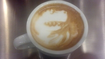 latte I made this morning is lookin extra prehistoric