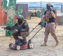 Lawn mowing special forces