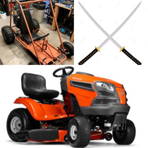 Lawnmowers are just go carts with swords