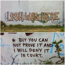 Lawyered up graffiti