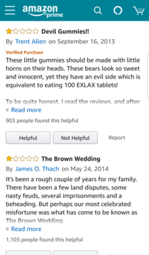 Lets not forget the haribo gummy reviews