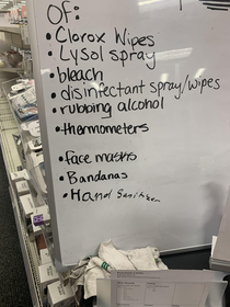 Lets take a moment to honor the heroic Target employee who with his dying act notified the public they were out of hand sanitizer