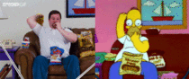 Life imitates art Guy eats like Homer Simpson