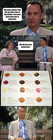 life is like a box of chocolates