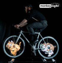 Light up animated bike wheels