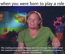 like hes seriously Shaggy irl