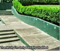 Like if you are partly disabled