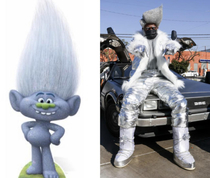 Lil nas x be lookin like the glitter troll