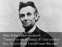 Lincoln had wit