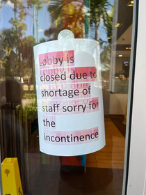 Lobby Closed due to what McDonalds near my house