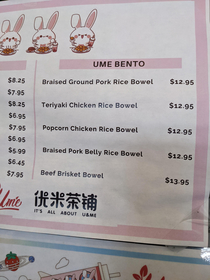 Local boba shop had some issues with offering bento bowls