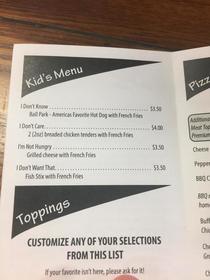 Local Delis Kids menu