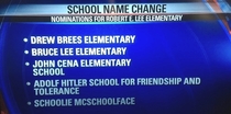 Local elementary school is taking submissions on their name change