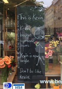 Local florist doing some good marketing