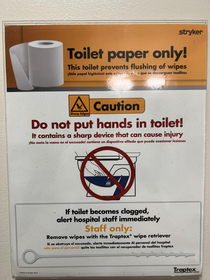 Local hospital has upgraded to an integrated poop knife No more aimless pokingslicing
