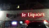Local liquor store classing it up a bit