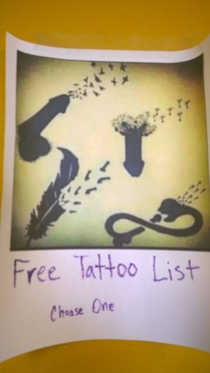 Local tattoo shop giving away free tattoos