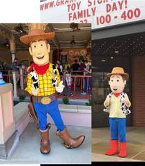 Local theater had a Toy Story  family day Woody was there