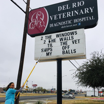 Local vet clinic promoting neutering