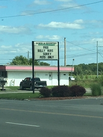 Local vet sign