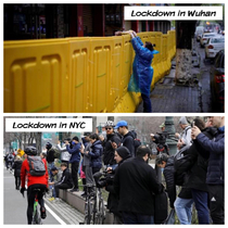 Lockdown in Wuhan vs NYC