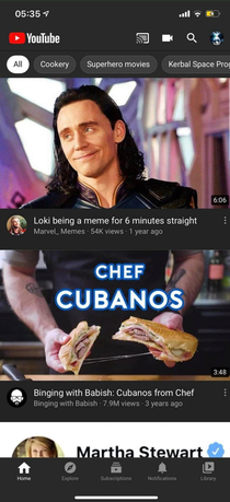 Loki making a sandwich