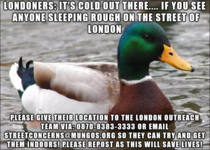 Londoners its cold out there