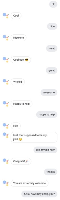 Look at me Im the Google Assistant now