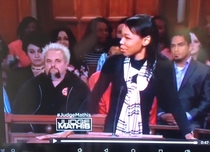 Looks like Guy Fierie likes hanging out at the Judge Mathis show on his down time