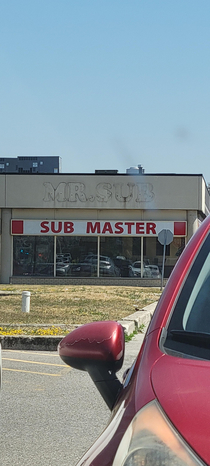 Looks like the local sandwich place got replaced by a BDSM dungeon