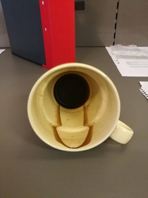 Lost my coffee cup awhile ago Found it it like this
