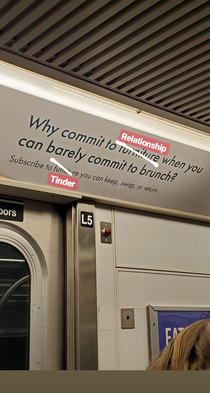 Love subway ads