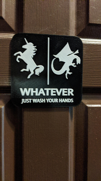 Love this bathroom sign I found at a restaurant