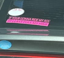 Lovely bumper sticker