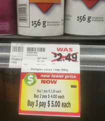 Lower price huh