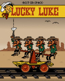 Lucky Luke  The Daltons - My second attempt at pixelart