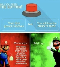 Luigi knows what to do