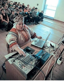 Lyudmila bout to drop the bass