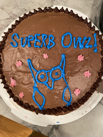 Made a cake in honor of the big game