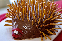 Made a hedgehog cake today