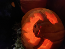 Made a spooky pumpkin