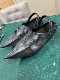 Made Armored Crocs for my Nazgl costume