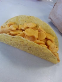 Made myself a fish taco for lunch