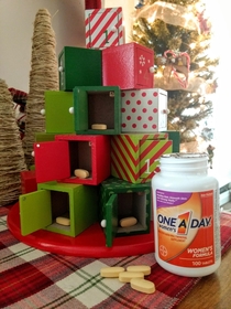 Made taking my vitamins a little more festive