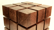 Magnetic cubes form into a floating table