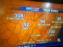 Man its hot in Clarksburg